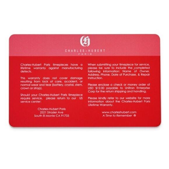 Ladies Charles Hubert IP-plated Stainless 26 x 32.5mm Crystal Bezel Watch - Picture 4 of 5